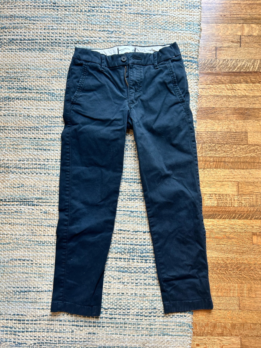 abercrombie kids black Straight Casual Pants